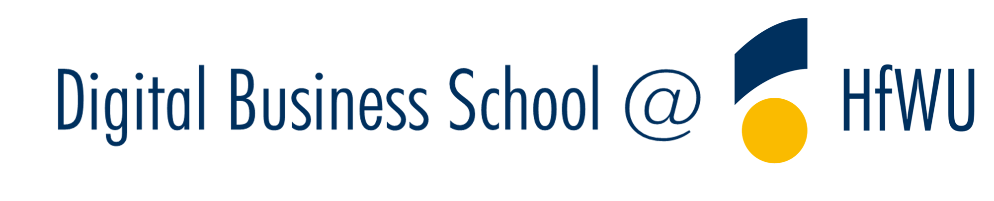 Digital Business School @ HfWU Logo_weiß